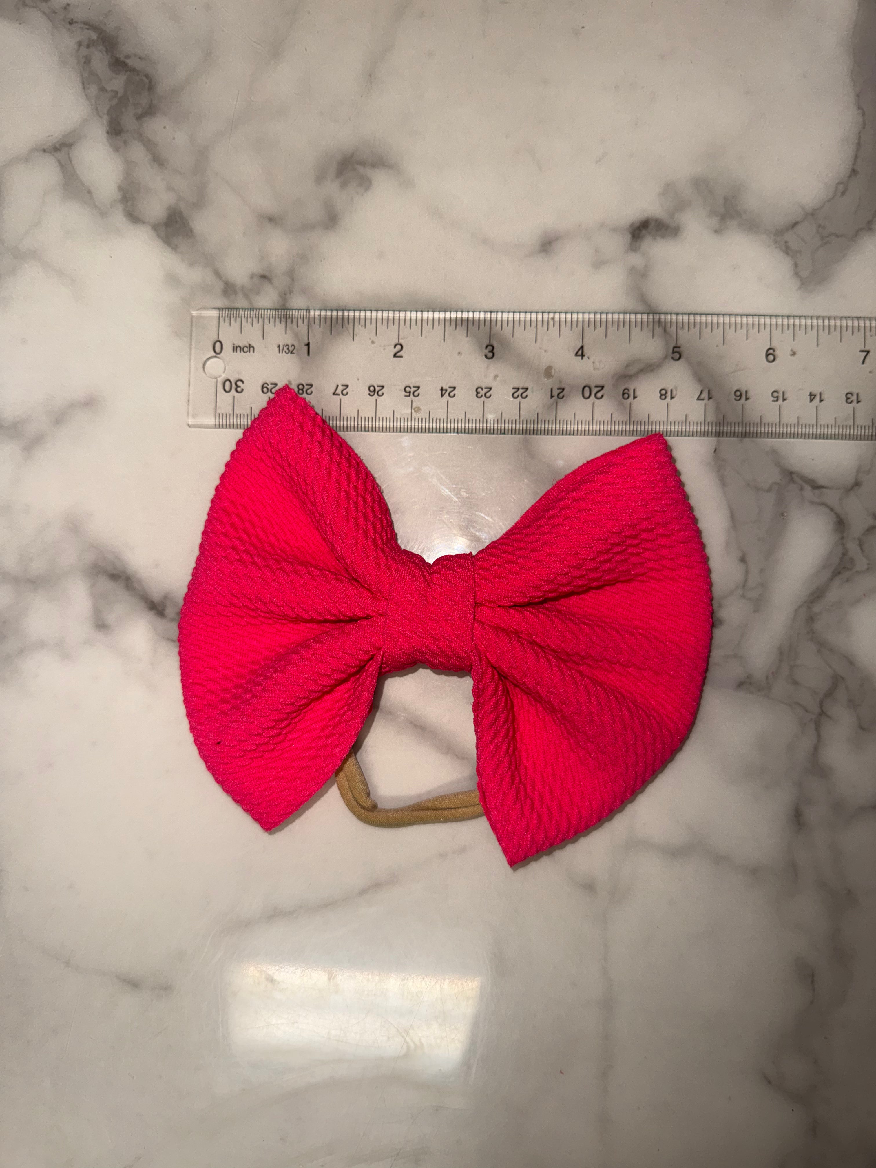 Hot Pink Bow 5”