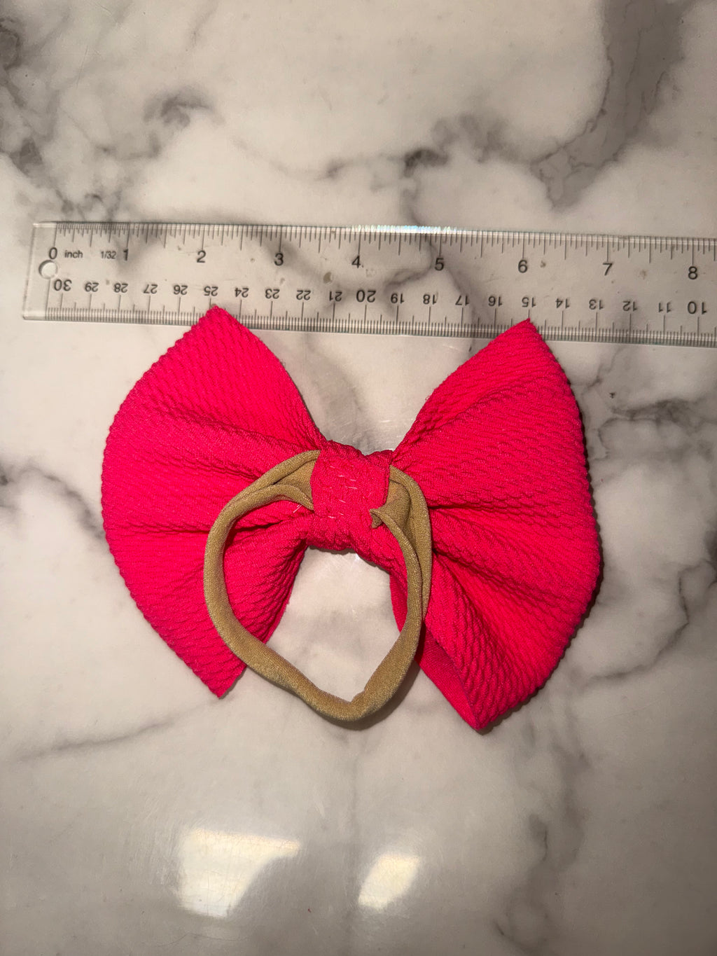 Hot Pink Bow 5”