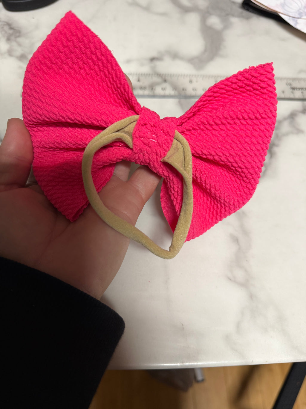 Hot Pink Bow 5”